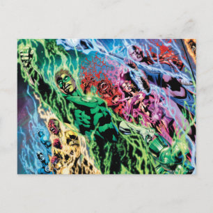 Groene Lantern-groep - Kleur Briefkaart