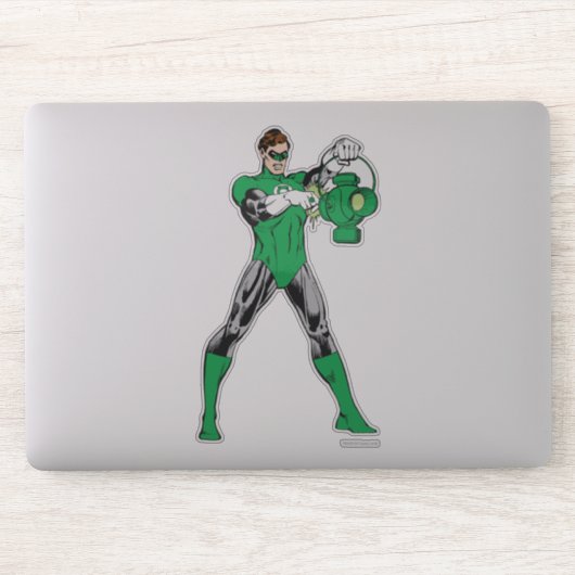 Groene Lantern met Lantern Sticker (Computer)