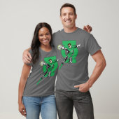 Groene Lantern met Logo Achtergrond T-shirt (Unisex)