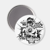 Groene lantern Text Collage Magneet (Voorkant / Achterkant)