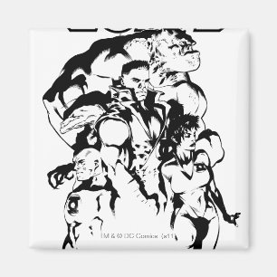 Groene lantiercorps, zwart en wit magneet