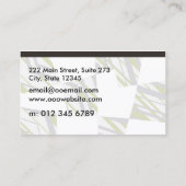 Groene laurier visitekaartje (Achterkant)