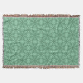 groene leafy Scrollwork Throw Blanket Deken (Voorkant)