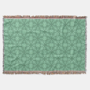  groene leafy Scrollwork Throw Blanket Deken
