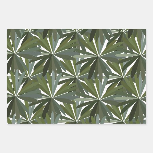 Groene lederen patroon inpakpapier vel (Voorkant 2)