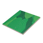 Groene lederen patroon tegeltje (Zijkant)