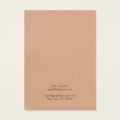 Groene lederen tak die DisplayCard verdient Visitekaartje (Achterkant)