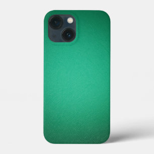 Groene lederen textuur iPhone 13 mini hoesje
