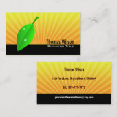 Groene lederen Visitekaartjes (Voorkant / Achterkant)