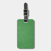 groene ledertextuur bagagelabel (Voorkant verticaal)