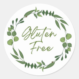 Groene ledervrije etiketten op het product