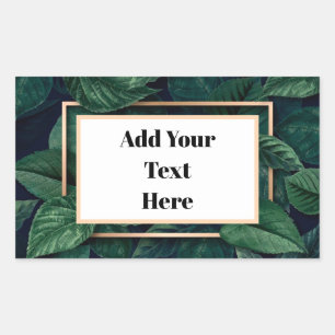 Groene lef-verzendlabels rechthoekige sticker