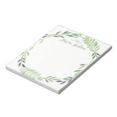 Groene lef Wreath Specialized Stationery Notitieblok (Gedraaid)
