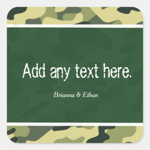 Groene leger camouflage feestartikelen stickers
