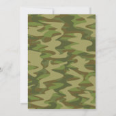 Groene Leger Mannen, Leger Camo Verjaardagsfeest Kaart (Achterkant)