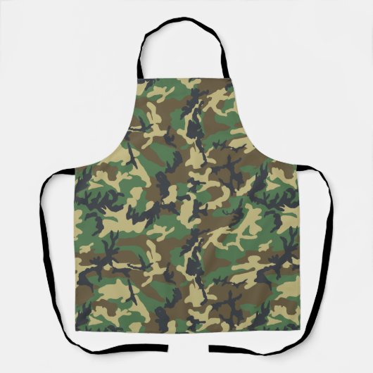 Groene Leger Marine Camouflage Patroon Camping Schort (Voorkant)