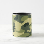 Groene Legercamo Camouflagepatroon Mok (Midden)