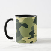 Groene Legercamo Camouflagepatroon Mok (Links)