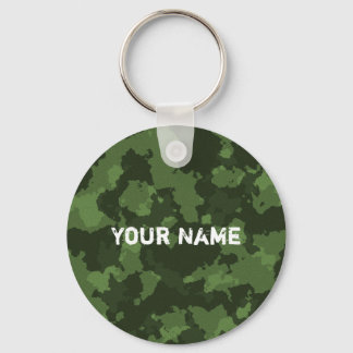 Groene legerCamo Militair Gepersonaliseerd Sleutelhanger