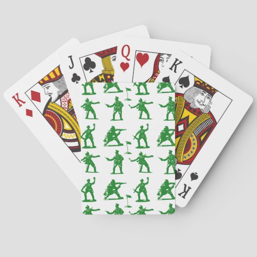 Groene legerMannen Speelkaarten (Achterkant)