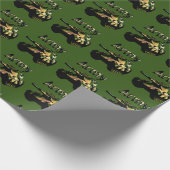 Groene legertank, cadeaupapier (Hoek)