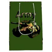 Groene legertank, middelgrote Gift Bag Medium Cadeauzakje (Achterkant)