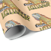 groene leguaan cadeaupapier (Rol Hoek)