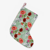 Groene Lente Bloemen: Hand getrokken Kleine Kerstsok (Voorkant (Hangend))