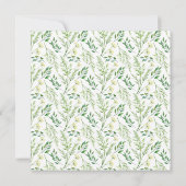 Groene lente botanische kruiden kaart (Achterkant)