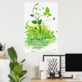 Groene Lente Poster (Thuiskantoor)