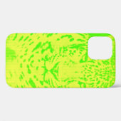 Groene leopard Portrait  iPhone Case (Achterkant (horizontaal))