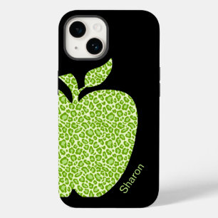 Groene leopard Print Apple-leraren Case-Mate iPhone 14 Hoesje