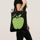 Groene leopard Print Apple-leraren Draagtas (Dichtbij)