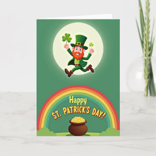 Groene Leprechaun-patroonkaart Kaart