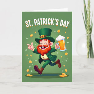 Groene Leprechaun Vieringskaart Kaart