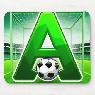 ⚽ Groene Letter A Voetbal Logo Stadion Doel Sporte Muismat