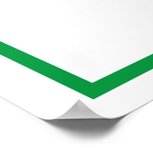 Groene letter O Poster (Hoek)