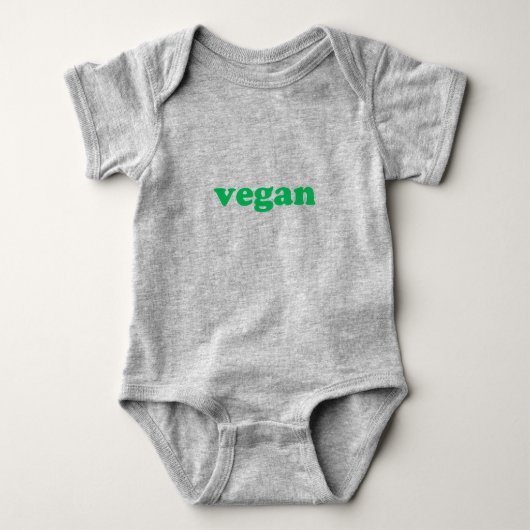 groene letters " vegan " romper (Voorkant)