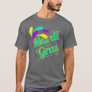 Groene letters voor mardi gras t-shirt