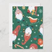 Groene leuke Kerst verjaardag Kaart (Achterkant)