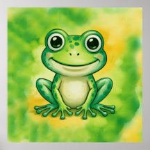 Groene leuke kikker