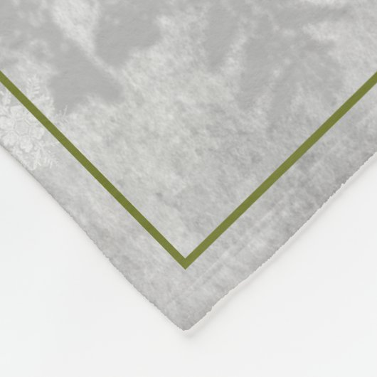 Groene Leuke Sneeuwman Vakantie Fleece Deken (Hoek)