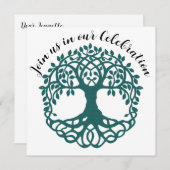 Groene levensstructuur Einde behandelingskanker Kaart (Voorkant / Achterkant)