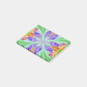 Groene lichte bladeren post-it® notes (Schuin)