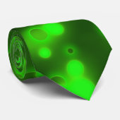 Groene lichten stropdas (Opgerold)