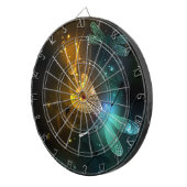 Groene lichtgevende libel vlucht dartbord (Voorkant Rechts)