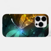 Groene lichtgevende libelvlucht Case-Mate iPhone case (Achterkant (horizontaal))