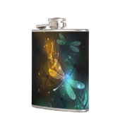 Groene lichtgevende libelvlucht heupfles (Links)