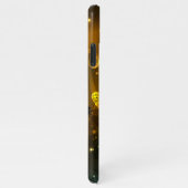 Groene lichtgevende libelvlucht iPhone hoesje (Rechterkant)