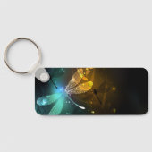 Groene lichtgevende libelvlucht sleutelhanger (Achterkant)